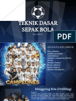 Teknik Dasar Sepak Bola (Kelompok I)