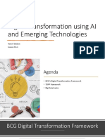 Digital Transformation using AI and Emerging Technologies