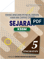 RPH 2022 - Rancangan Pengajaran Harian Sejarah Tingkatan 5 KSSM1