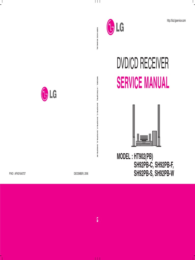 DVD/CD Receiver Service Manual PDF Electrostatic Discharge