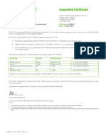 Inspection Certificate for Magnavis WCP-2 White Contrast Paint