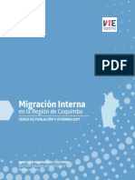 Migración Interna en La Región de Coquimbo Censo de 2017