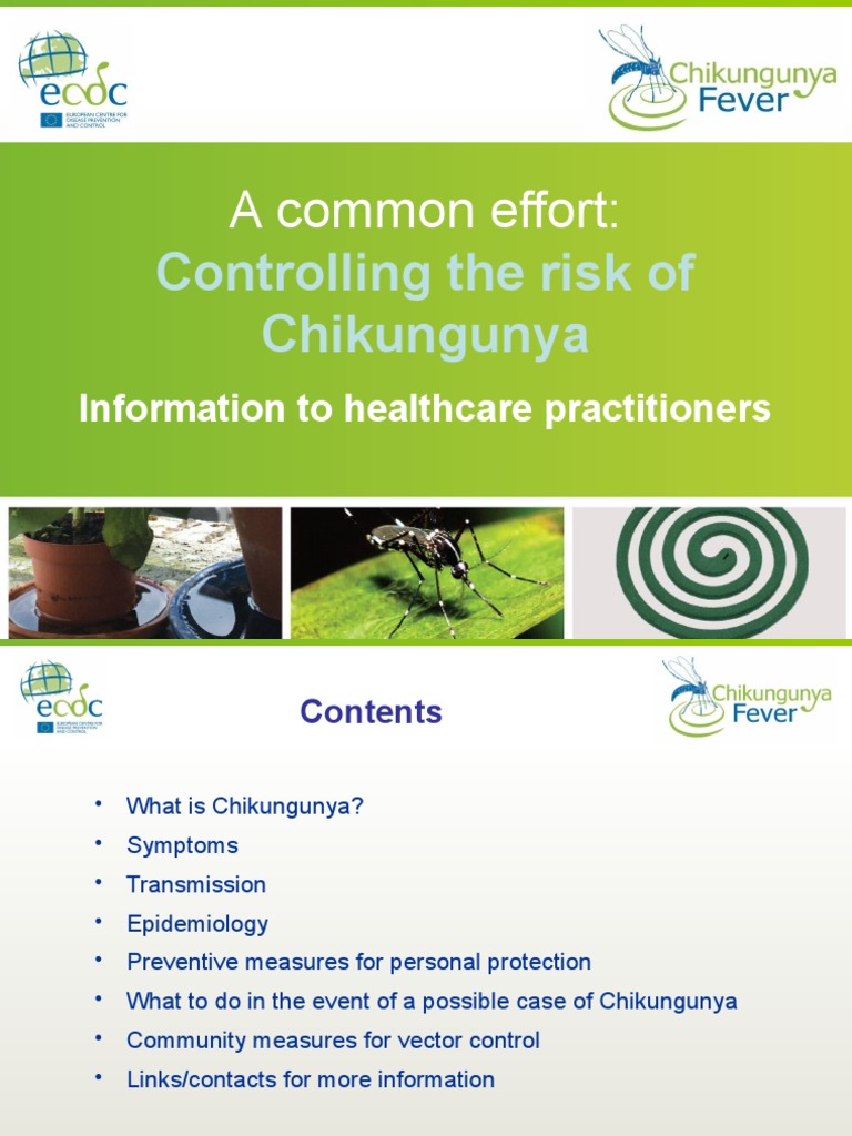 Chikungunya Fever Presentation For Health Practitioners | PDF ...