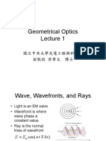 Geometrical Optics Lecture 1