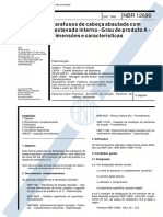 NBR 12690 - Parafusos de Cabeca Abaulada Com Sextavado Interno - Grau de Produto A - Dimensoes E