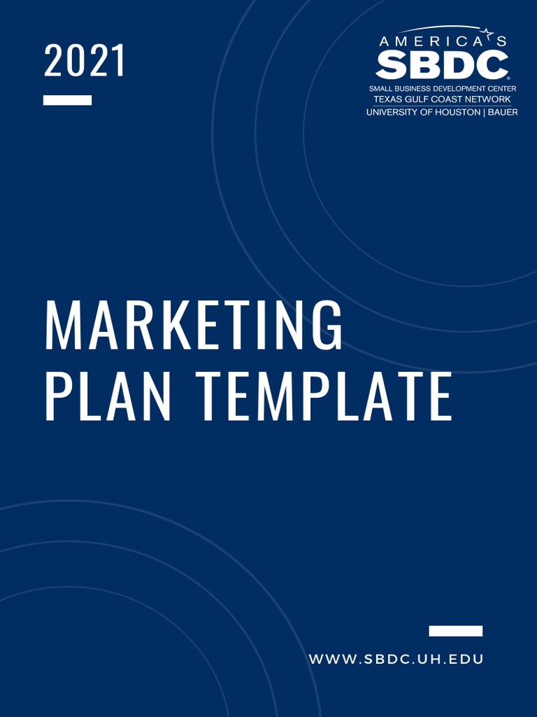 UH SBDC Marketing Plan Template PDF Marketing Marketing Strategy