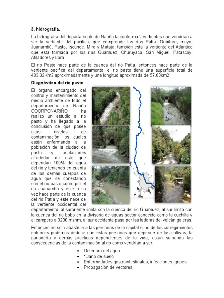 Hidrografía del Río Patía en Nariño | PDF | Río | Agua
