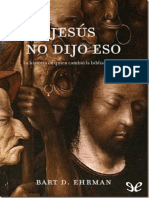 Jesús No Dijo Eso (Bart D. Ehrman)