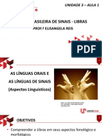 UN 3 - Aula 1 LIBRAS - Oralidade e Língua de Sinais