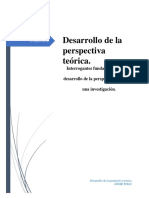 Perspectiva teórica investigación