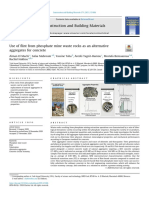 Use of flint mine waste as alternative concrete aggregates