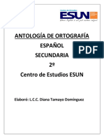 Antología de Ortografía 2° Sec 2020-2021
