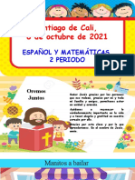 Viernes 8 Octubre. Matemáticas Español.