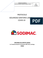 DG-20 Protocolo Seguridad Sanitaria Laboral C19 ODA Sodimac - V2 JUNIO 2021