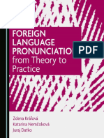 Foreign Language Pronunciation From Theory To Practice