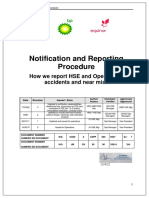 Notification and Reporting Procedure: How We Report HSE and Operational Accidents