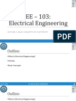 EE103 - Lecture 2 - Basic Concepts of Electricity