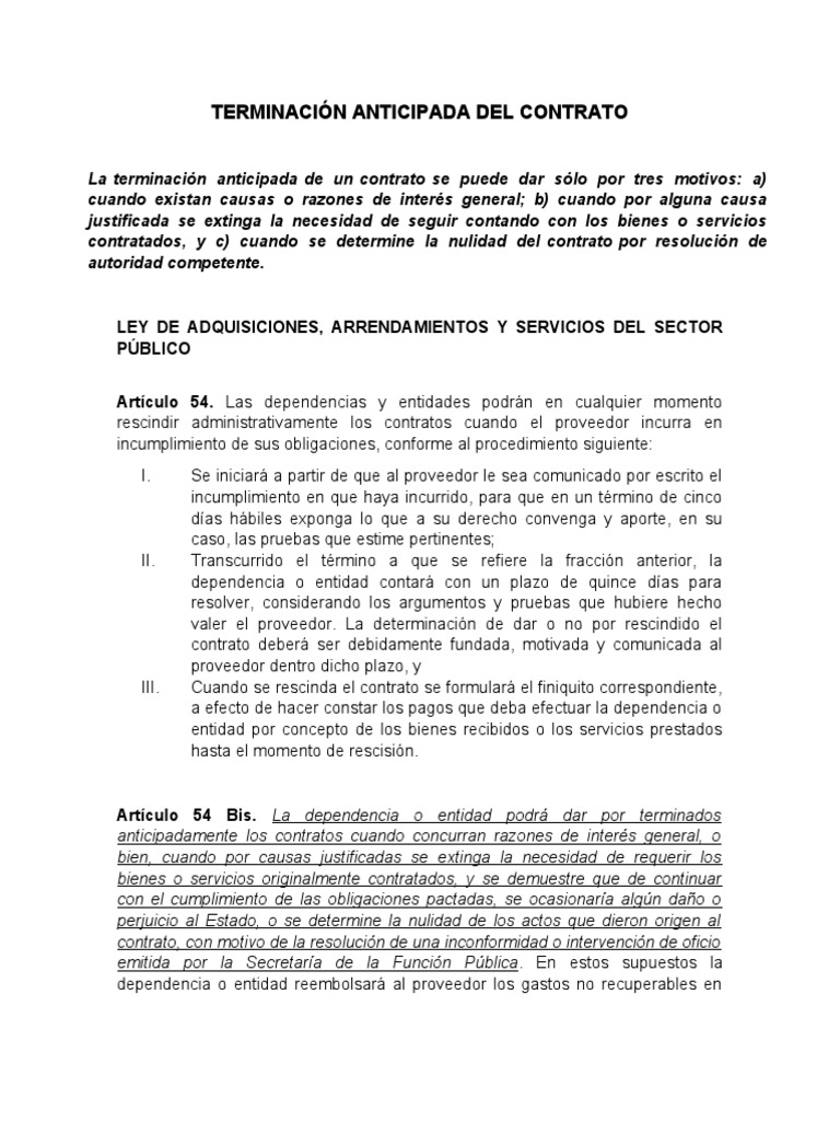 Terminación Anticipada Del Contrato | PDF | Jurisdicción | Juez