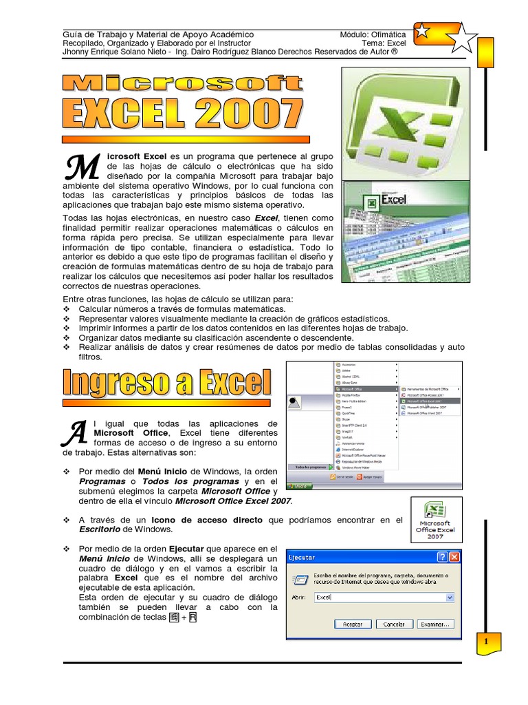 Microsoft Excel Manual | PDF