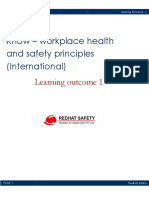 Know - Workplace Health and Safety Principles (International)