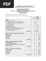 CXC Electrical Technology SBA Guide | PDF | Electronics | Electrical Wiring