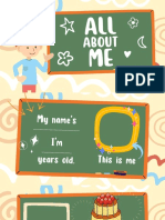 All About Me Classroom Themed Presentation