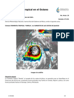 Aviso de Ciclón Tropical en El Océano Pacífico - 4754