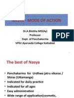 Mode of Action - Nasya