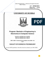 Electronic Computer Science Syllabus Sem V Mumbai University