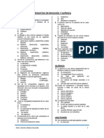 Preguntas de Biología y Química N°1