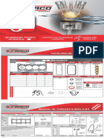 Catálogo de producto para motor Daewoo Matiz 1.6L