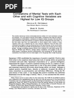 Correlations of Mental Tests With Each Other and With Cognitive Variables Are Highest For Low IQ Groups-Detterman1989