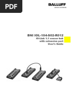 BNI IOL-104-S02-R012: IO-Link 1.1 Sensor Hub With Extension Port User's Guide