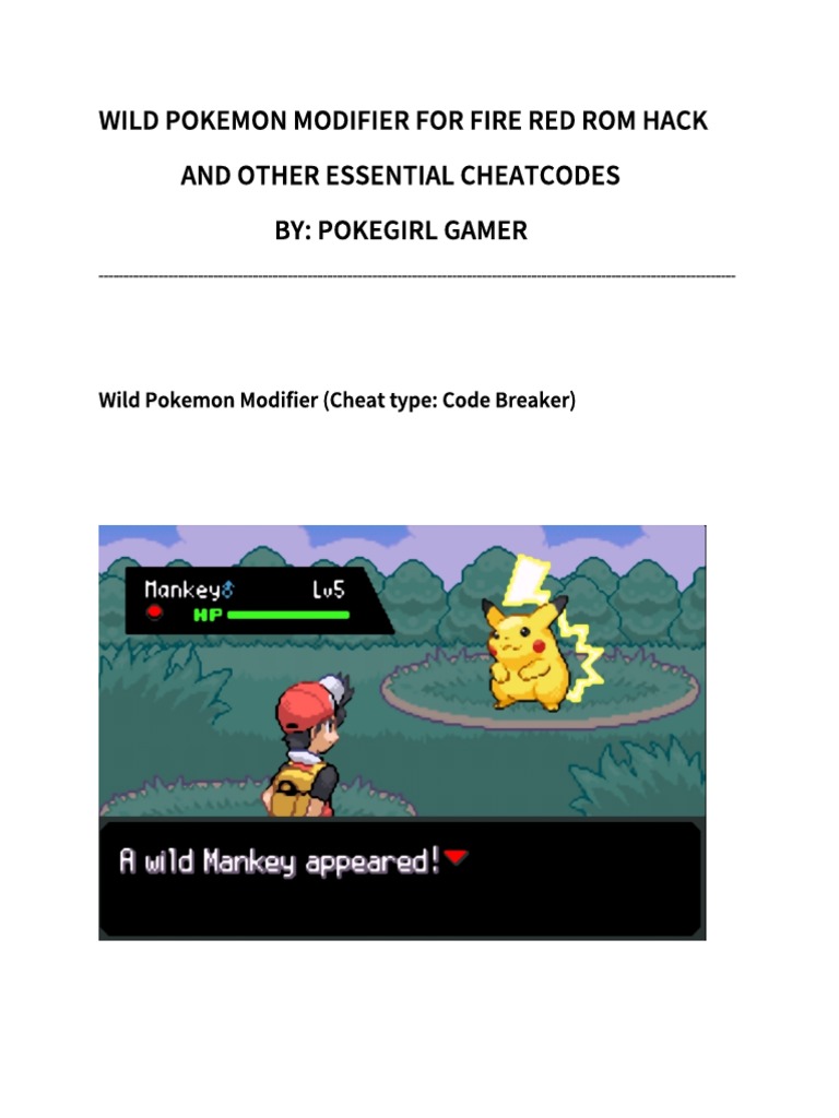 ?will Pokemon Modifier With Other Essential Cheats by (PokeGirl Gamer ...