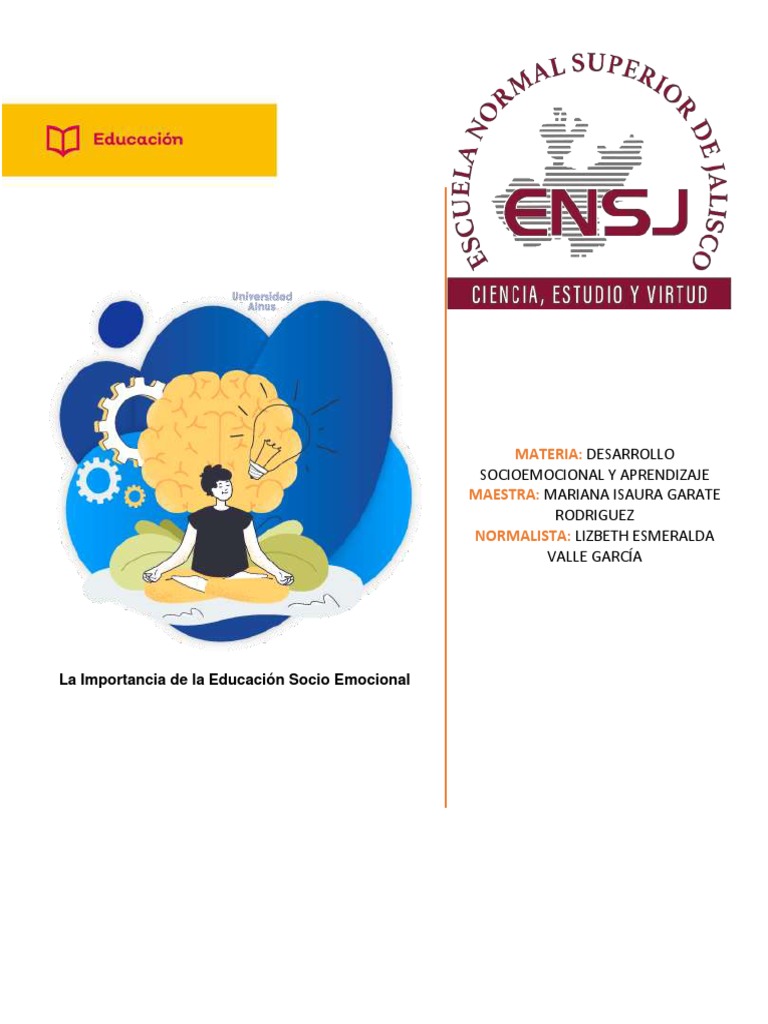 Educación Socioemocional y su Impacto | PDF | Las emociones ...