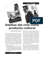 Estatus Del Cine Como Producto Cultural