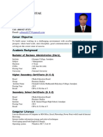 CV of Sobuj Ali.