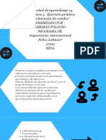 Actividad de Aprendizaje 14 Evidencia 4 Ejercicio Práctico "Declaración de Cambio" PRESENADO POR GERMAN FOLGOSO PROGRAMA DE Negociacion Internacional Ficha2282227 2022 SENA.