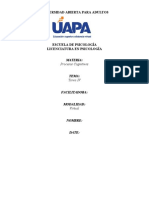 Tarea #4 - Procesos Cognitivos - El Conocimiento, Memoria A Corto y Largo Plazo