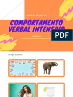 Comportamento verbal intensivo