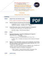OFFICIAL-FINAL Program World Snoezelen Congress Belgium Sept30 Oct1 2022
