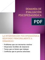 Demanda de Evaluacion Psicopedagogica