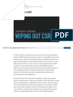 Wiping Out CSRF