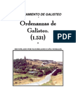 Ordenanzas Municipales de Galisteo (1.531)