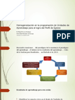 Homogeneizacion en La Programacion de Unidades de Aprendizaje