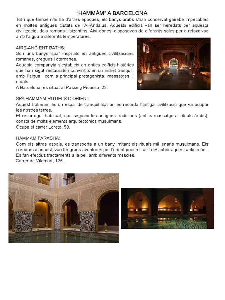 "Hammám" A Barcelona PDF