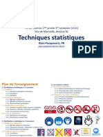 PDF Du Cours de Technique Stat Complet