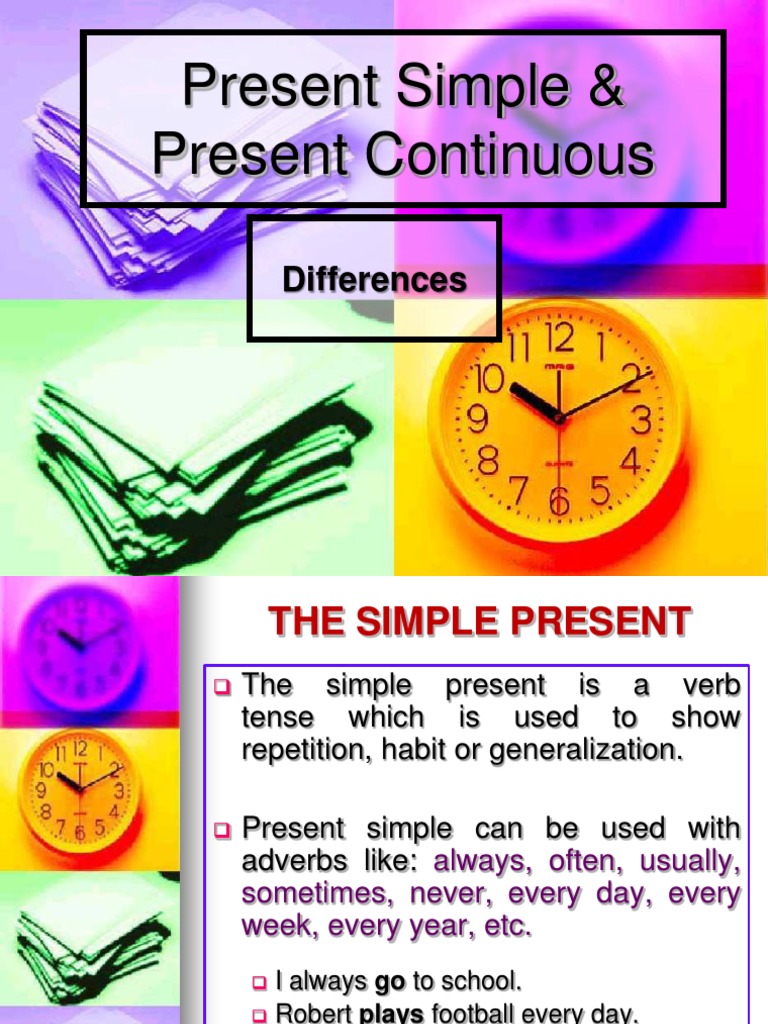 DC3 Unit 1, Present Continuous and Simple Present | PDF | Verb ...