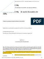 Lei Municipal de Cacoal sobre construções e edificações