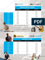 Graded Exams Prices 2022 UK Ireland